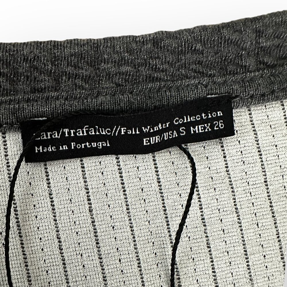 NWT Zara Trafaluc Grey Stretchy Tunic/Dress - Size Small - Picture 8 of 10